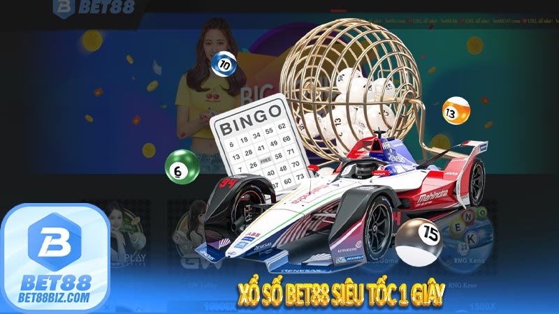 Xổ số Bet88 siêu tốc 1 giây