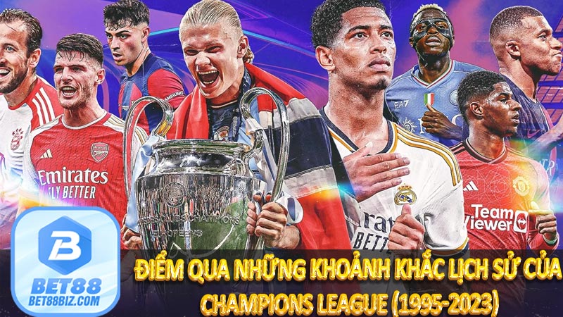 Điểm qua những khoảnh khắc lịch sử của Champions League (1995-2023)